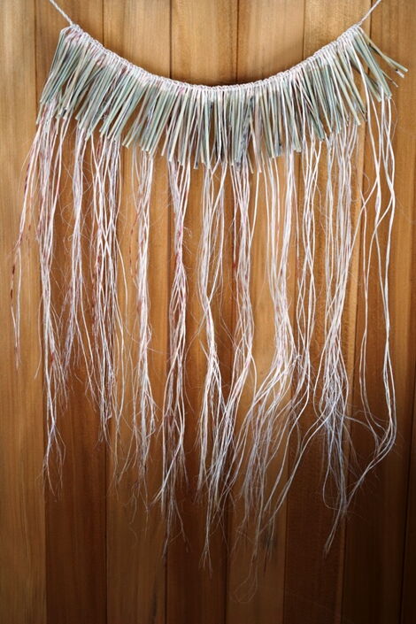 AllFlax - contemporary flax weaving: muka wall hanging