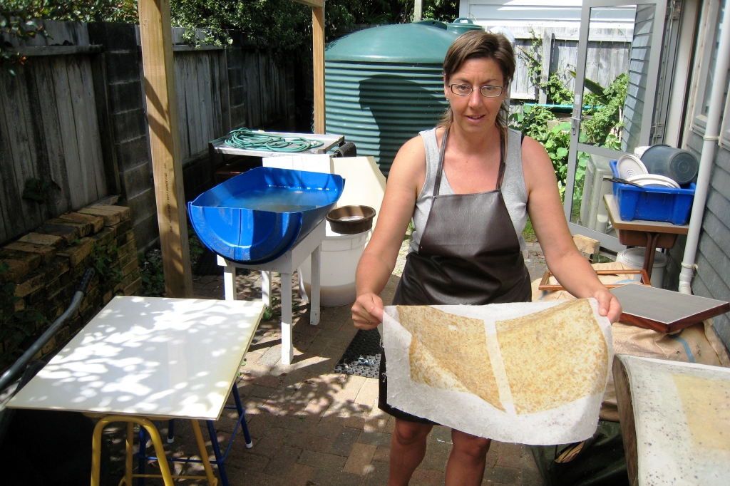 AllFlax by Wendy Naepflin - making flax paper